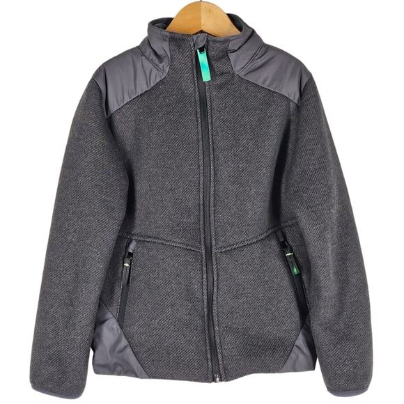 CHAMPION C9 BOYS OUTERWEAR SMALL GRAY FULL ZIP FLEECE JACKET SIZE SMALL (6-7) - Picture 1 of 9